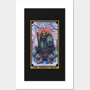 The Goddess Freya The Chariot Tarot Card Posters and Art